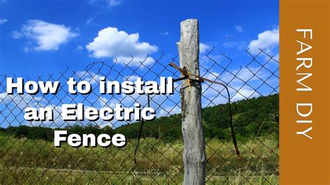 putting up electric fence around property